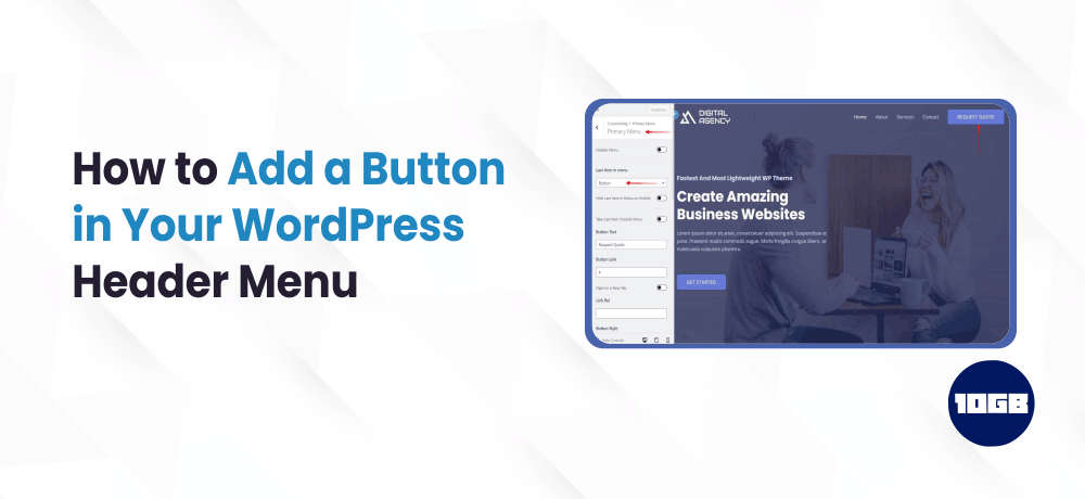 How to Add a Button in WordPress Header Menu