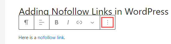 Add Nofollow Links in WordPress